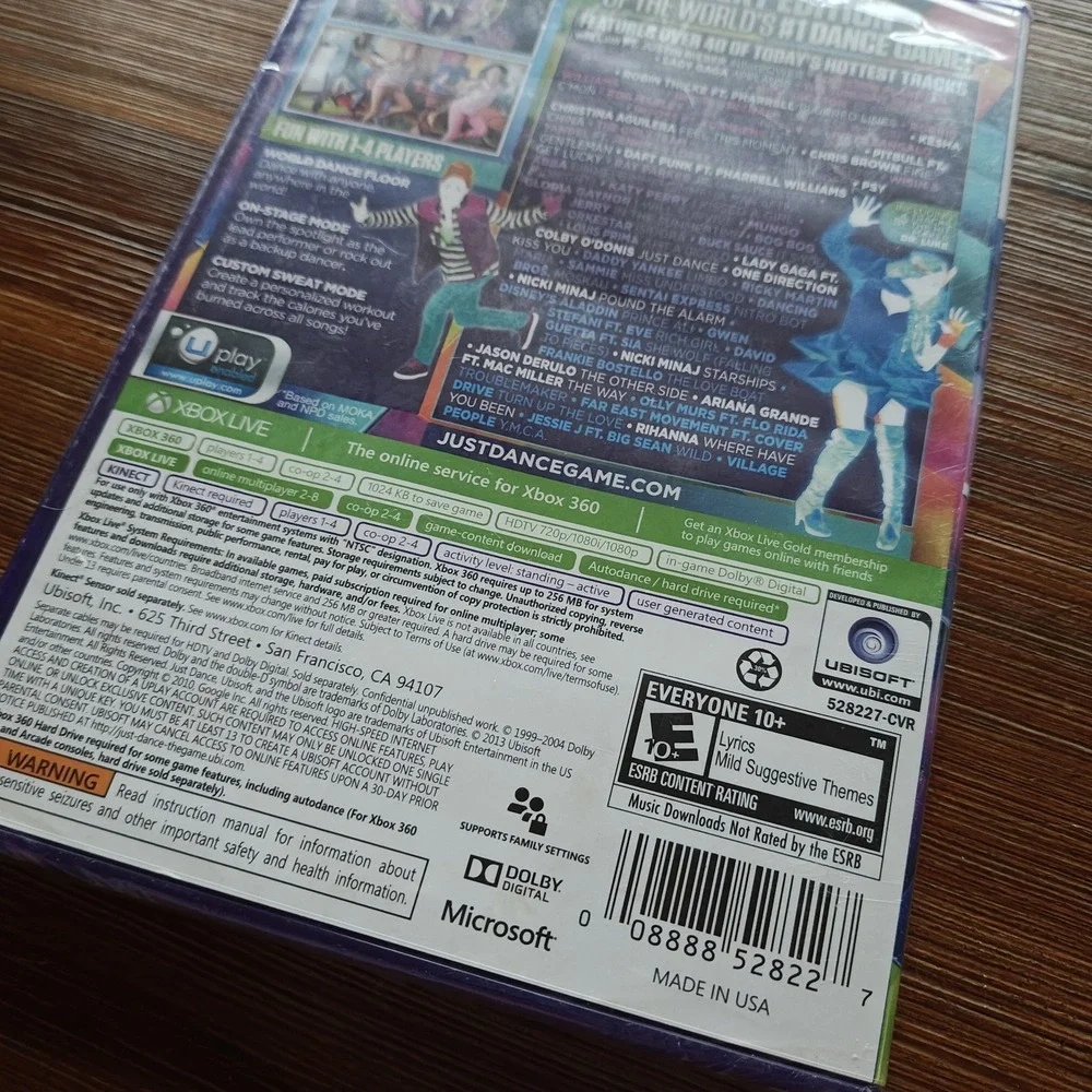 Microsoft X-Box 360 Just Dance‎ 2014 For Kinect Brand New - Sealed